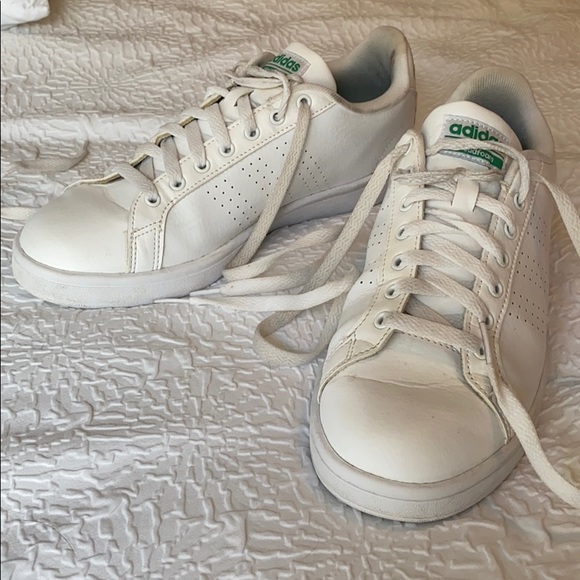 adidas cloudfoam white leather